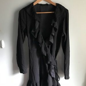 Polka Dot Wrap Dress
